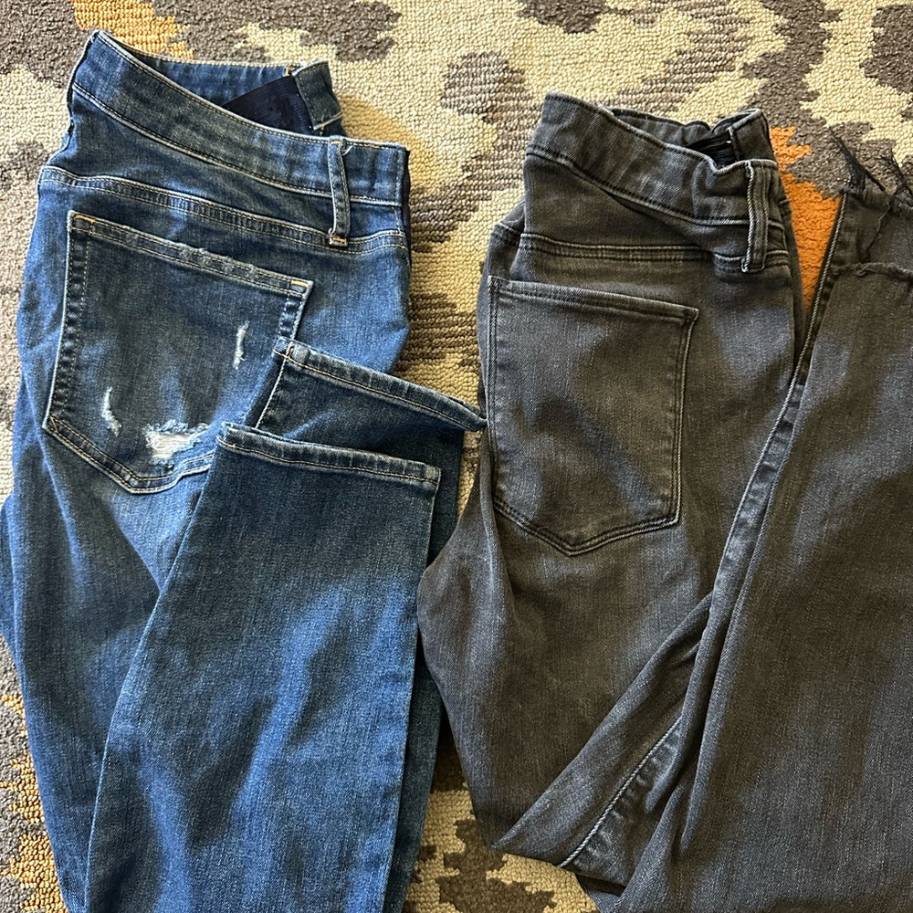 GAP Maternity Skinny Jeans in Blue and Gray bundle